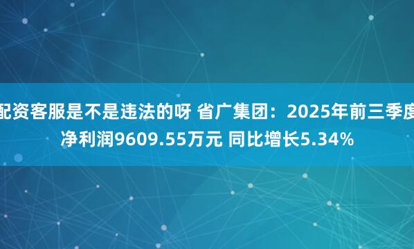 配资客服是不是违法的呀 省广集团：2025年前三季度净利润9609.55万元 同比增长5.34%